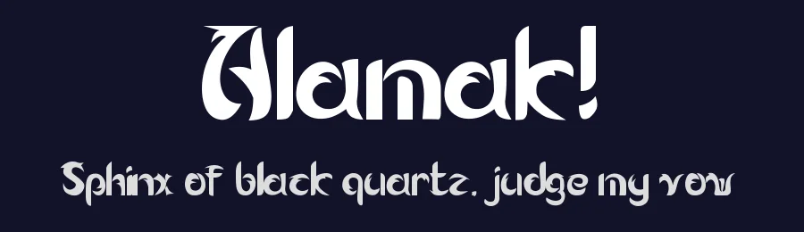 Alamak! by Khurasan — Decorative Font — thumbnail 2