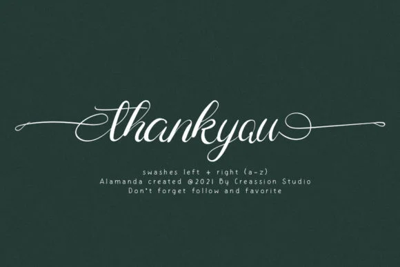 Alamanda Font by Creassion Studio by Creassion Studio — Script Handwritten Font — thumbnail 5
