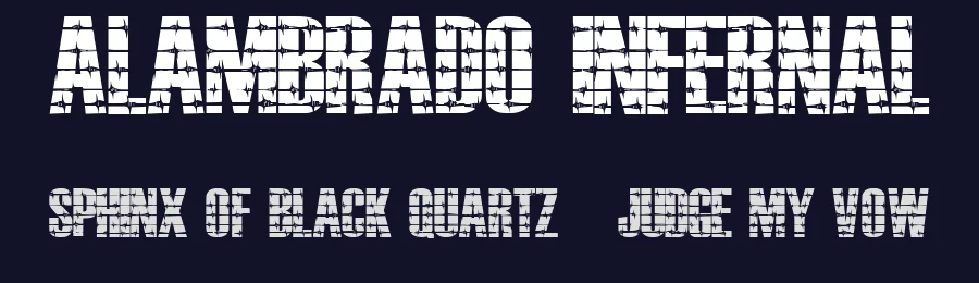 Alambrado Infernal by Gersan Borge A — Decorative Font — thumbnail 2
