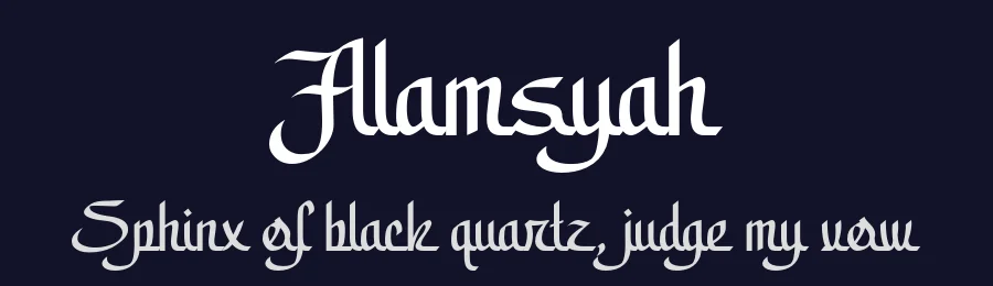 Alamsyah by Kong Font — Decorative Font — thumbnail 2