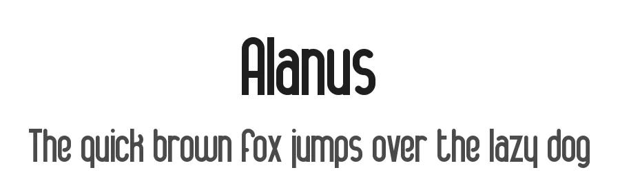 Alanus by Adolfo Rojas — Sans Serif Font