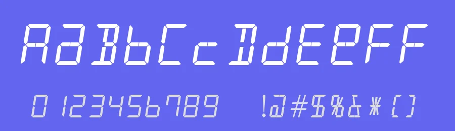 Alarm Clock by David J Patterson — Display Font — thumbnail 3