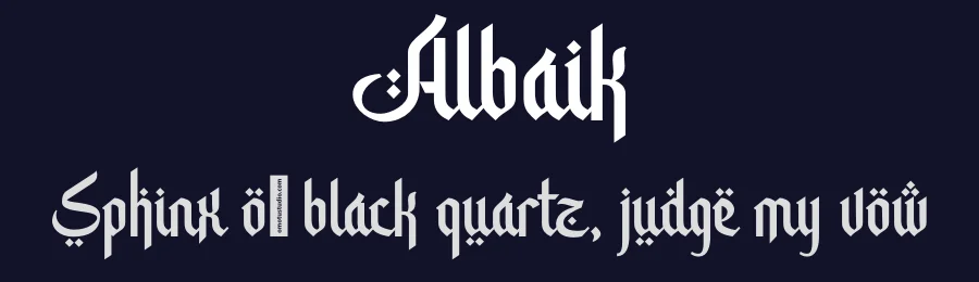 Albaik by Omotu Studio — Decorative Font — thumbnail 2