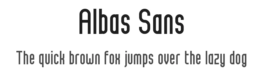 Albas Sans by fontria β Sans Serif Font