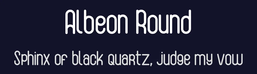 Albeon Round by Kotak Kuning Studio — Decorative Font — thumbnail 2