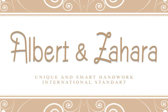 Albert Zahara Font by GiaLetter — Script Handwritten Font
