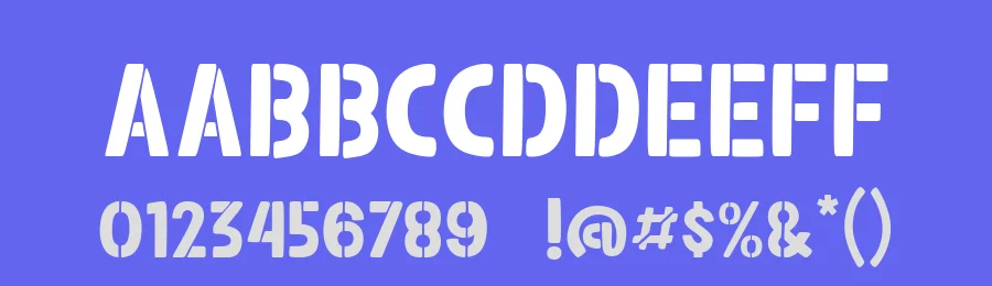 Alberto Stencil by Kurnia Setyadi — Decorative Font — thumbnail 3