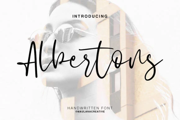 Albertons Script Font by Maulana Creative — Script Handwritten Font