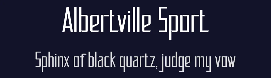 Albertville Sport by Studio Hello Good — Sans Serif Font — thumbnail 2