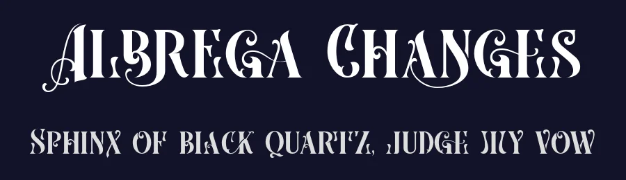 Albrega Changes by 177Studio — Decorative Font — thumbnail 2