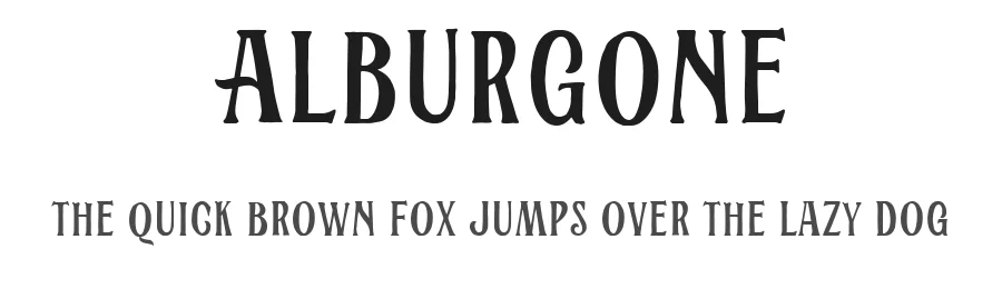 Alburgone by Letterhend Studio — Decorative Font