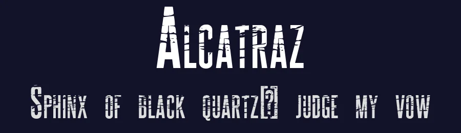 Alcatraz by SpideRaYsfoNtS — Decorative Font — thumbnail 2