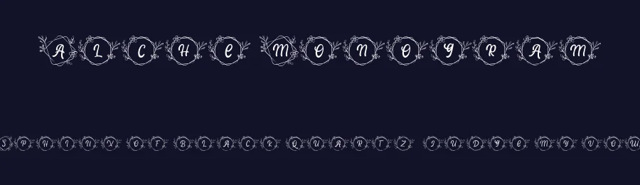 Alche Monogram by Attype Studio — Decorative Font — thumbnail 2
