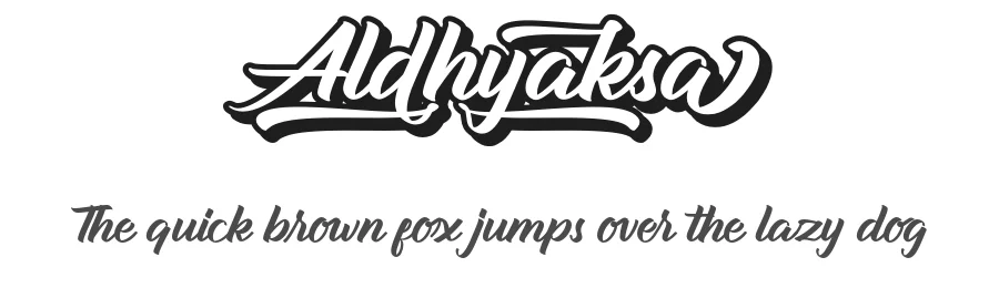 Aldhyaksa by Ketikata Studio — Script Handwritten Font
