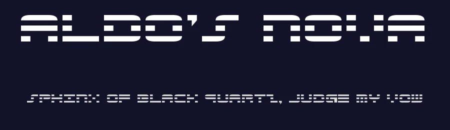 Aldo's Nova by Iconian Fonts — Display Font — thumbnail 2