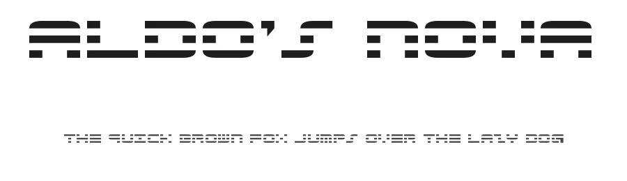 Aldo's Nova by Iconian Fonts — Display Font