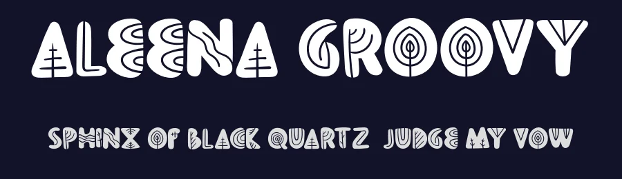Aleena Groovy by Vunira Design — Decorative Font — thumbnail 2