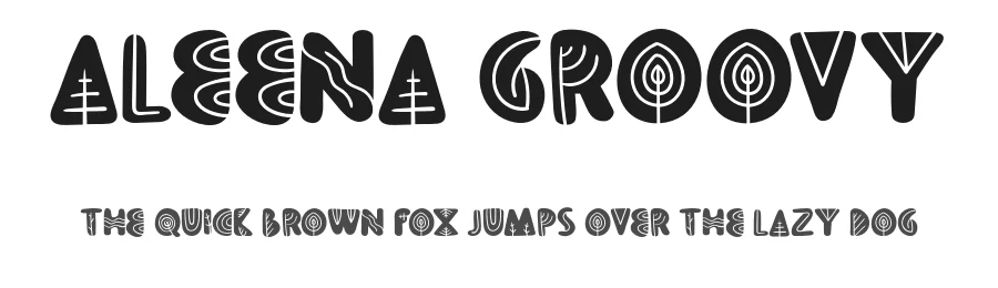 Aleena Groovy by Vunira Design β Decorative Font