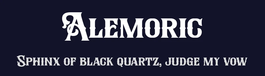 Alemoric by HansCo — Decorative Font — thumbnail 2