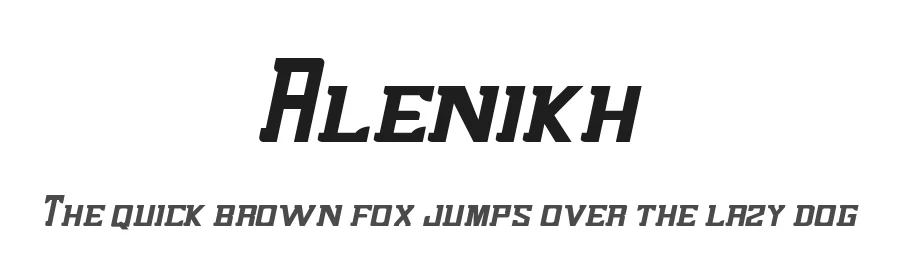 Alenikh by IHD β Sans Serif Font