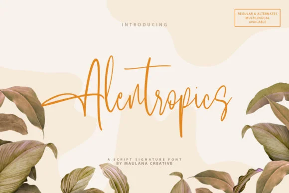 Alentropics Font by Maulana Creative — Script Handwritten Font