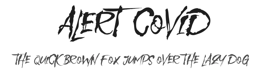Alert Covid by Khurasan — Decorative Font