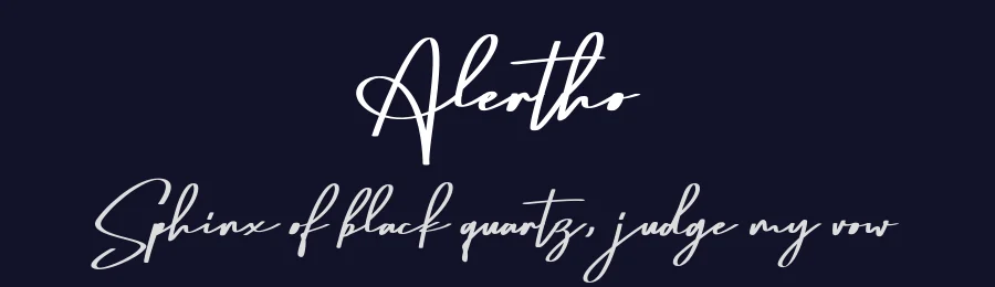 Alertho by Vunira Design — Script Handwritten Font — thumbnail 2