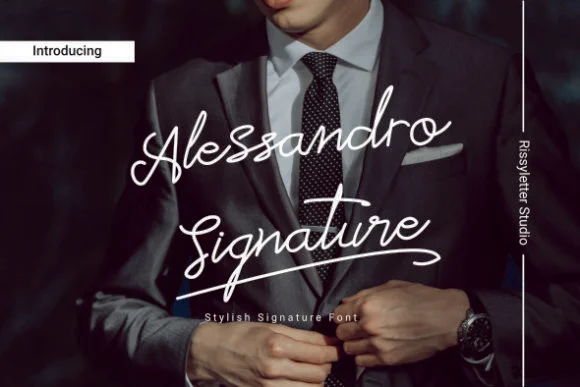 Alessandro Signature Font by Rissyletter Studio — Script Handwritten Font