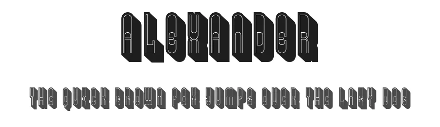 Alexander by Vladimir Nikolic — Decorative Font