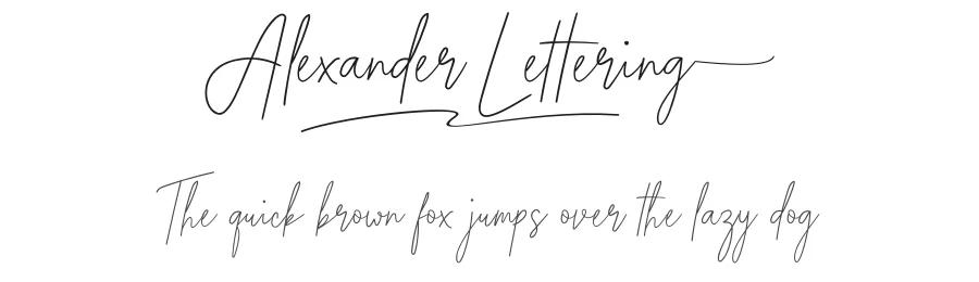 Alexander Lettering