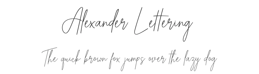 Alexander Lettering