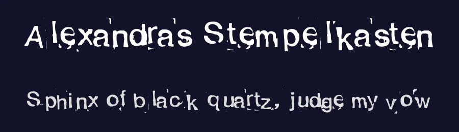 Alexandras Stempelkasten by anke-art — Decorative Font — thumbnail 2