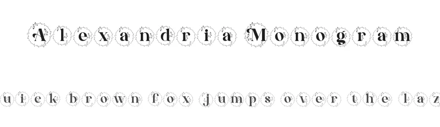 Alexandria Monogram by Letterena Studios — Decorative Font