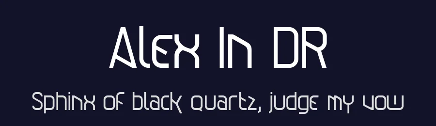 Alex In DR by Mico Samardzija — Display Font — thumbnail 2