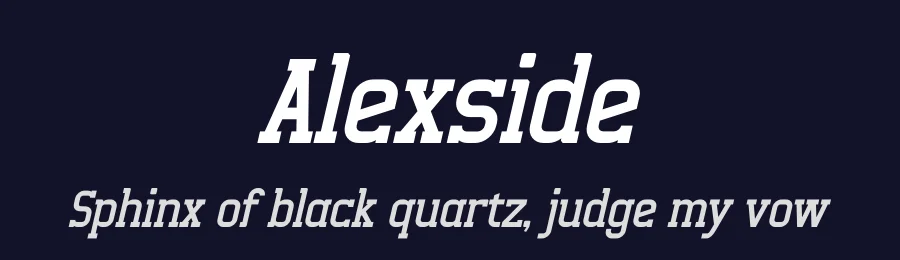 Alexside by Letterena Studios — Serif Font — thumbnail 2