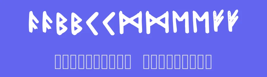 Alfabeto Vichingo by Zoe Zac — Dingbats Font — thumbnail 3