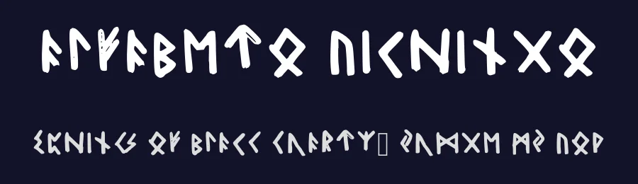 Alfabeto Vichingo by Zoe Zac — Dingbats Font — thumbnail 2