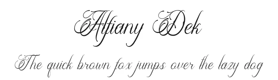 Alfiany Dek by Denustudios — Script Handwritten Font