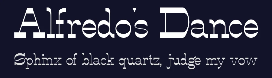 Alfredo's Dance by Slub Design — Decorative Font — thumbnail 2