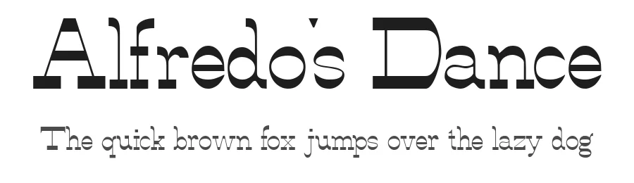 Alfredo's Dance by Slub Design — Decorative Font