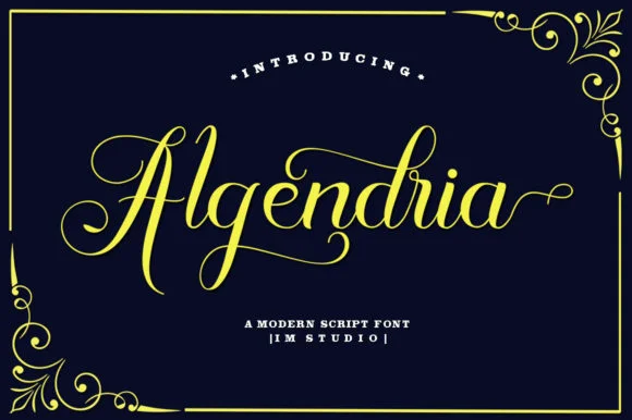 Algendria Font by IM Studio β Script Handwritten Font
