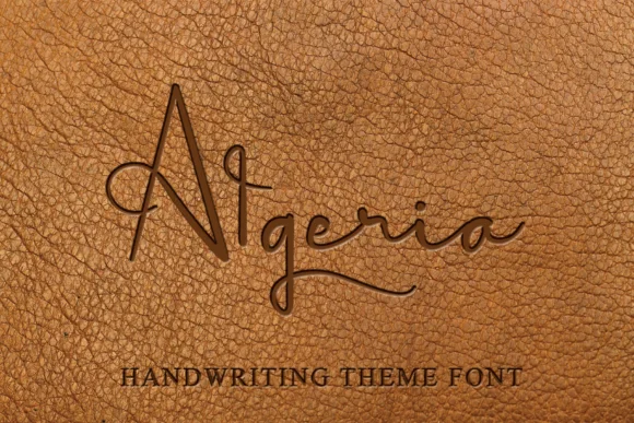 Algeria Font by erik studio — Script Handwritten Font