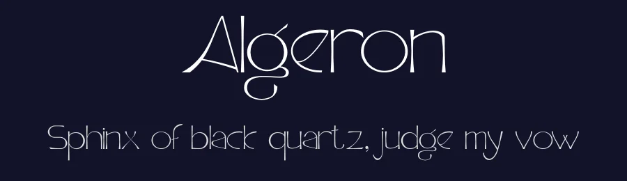 Algeron by Jolicia Type Foundry — Sans Serif Font — thumbnail 2
