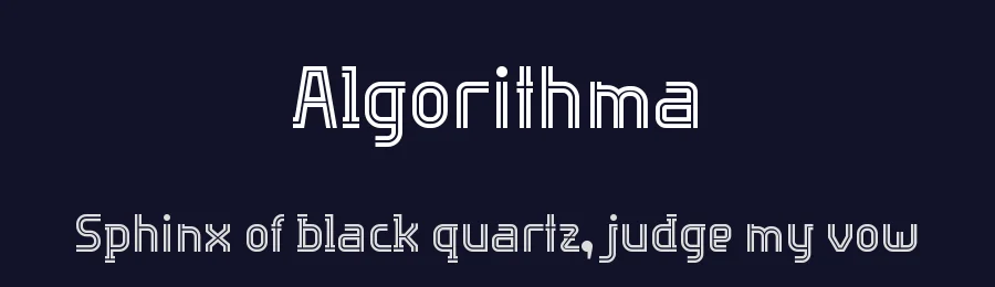 Algorithma by Xerographer Fonts — Decorative Font — thumbnail 2