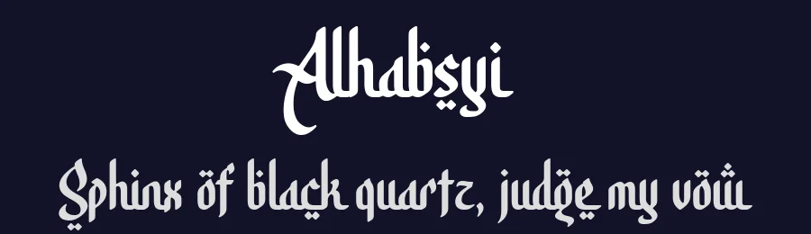 Alhabsyi by ARToni — Decorative Font — thumbnail 2