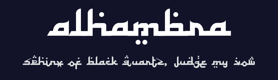 Alhambra by Harold's Fonts — Decorative Font — thumbnail 2