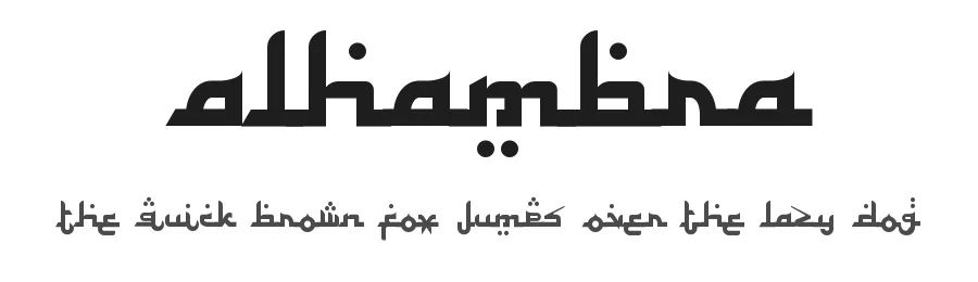Alhambra by Harold's Fonts — Decorative Font