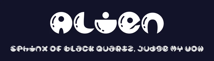 Alien by Rusd — Decorative Font — thumbnail 2