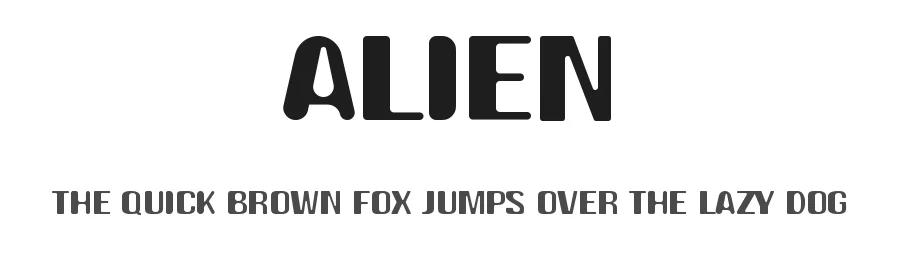 Alien by Yahhya Anas — Display Font