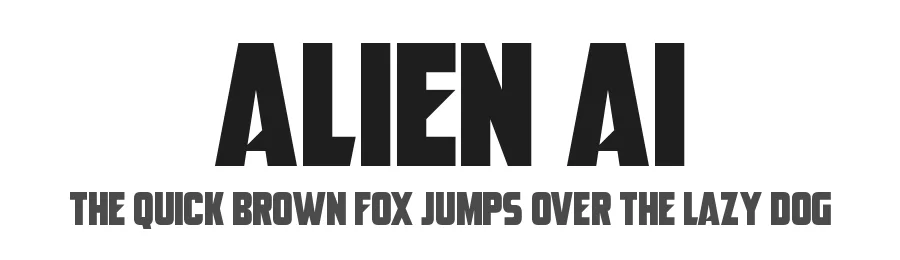 Alien AI by Hawtpixel — Display Font